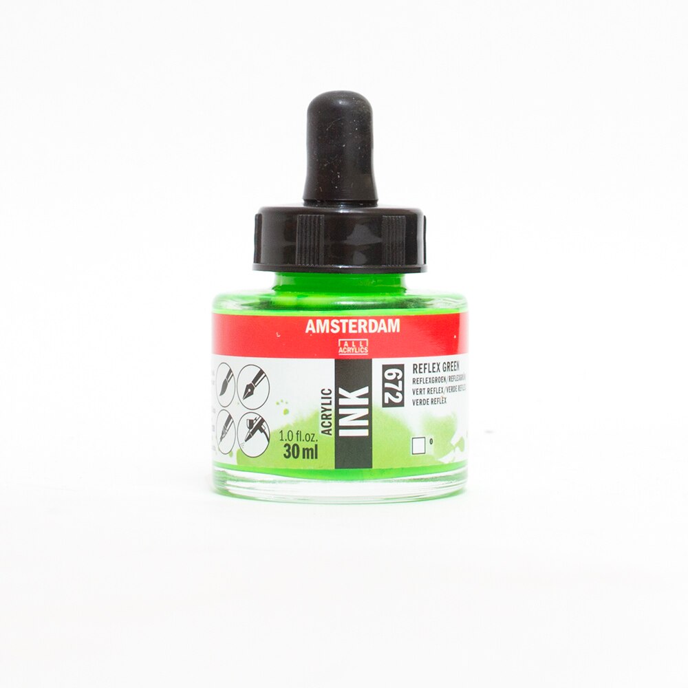 Amsterdam, Ink, Acrylic, Art & School, Acrylic, 30ml, 266260, Reflex Green